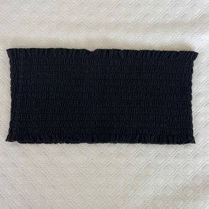 Brandy Melville Black Smocking Bandeau